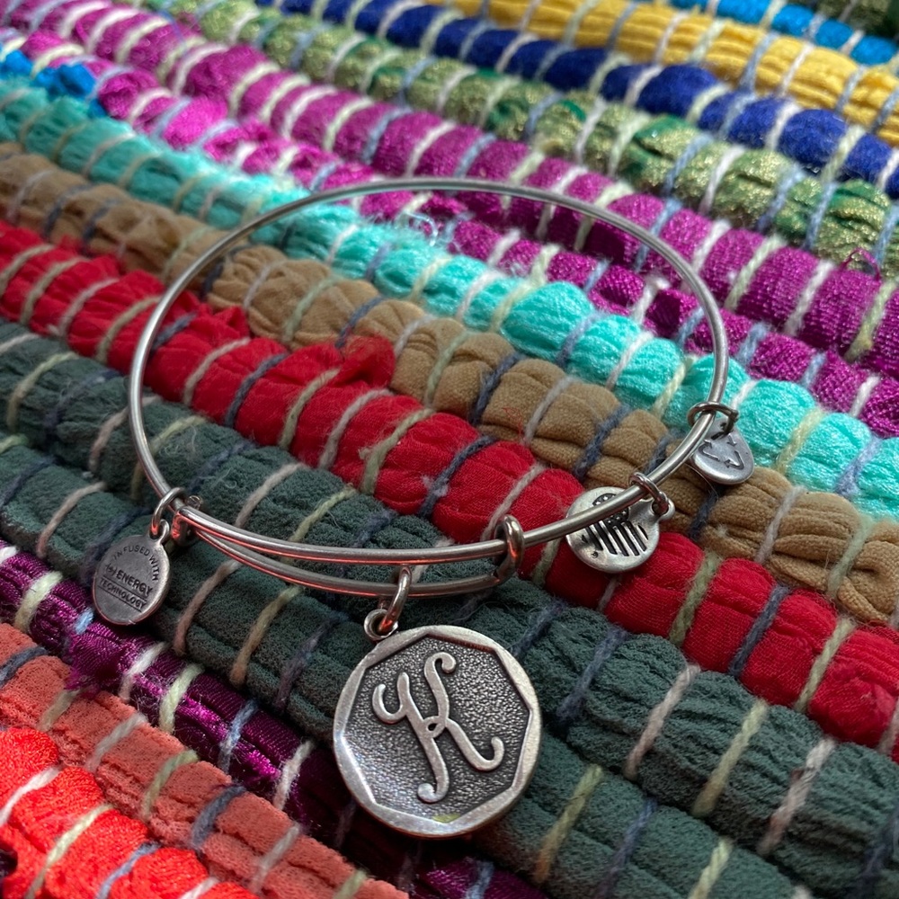Alex and ani initial k bracelet
